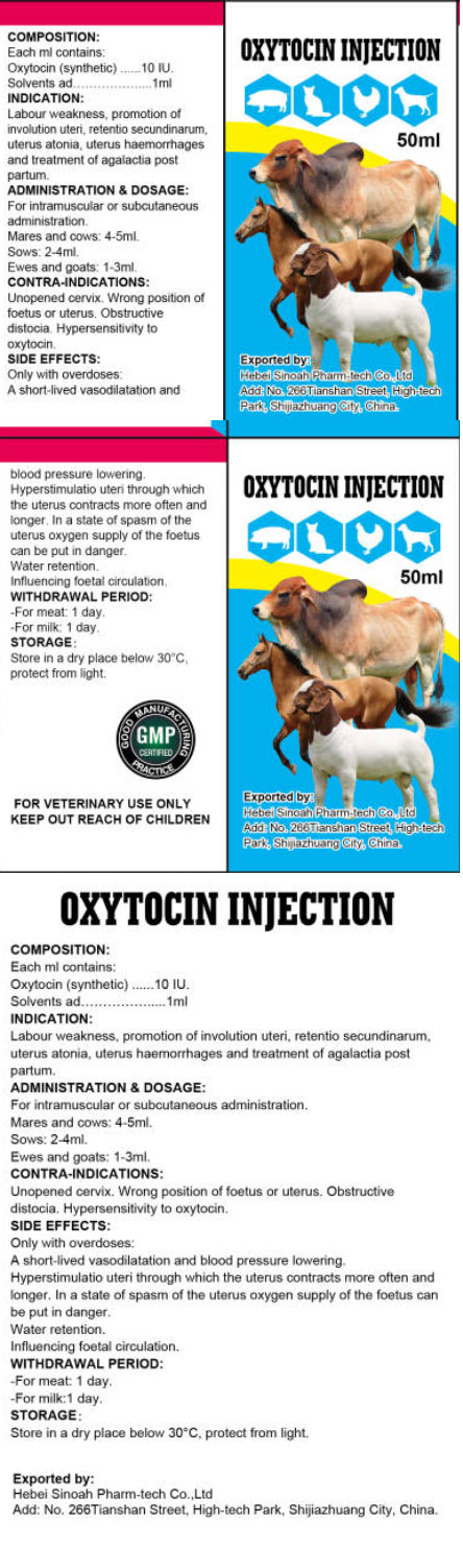 Oxytocin jection 10IU 50ml