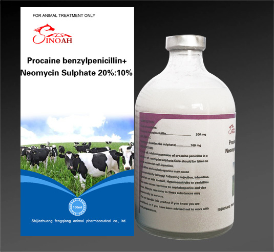 Liquid Injection Procaine benzylpenicillin+Neomycin Sulphate 20%:10%