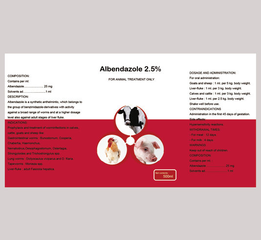 Oral Solution Albendazole oral suspension 10%