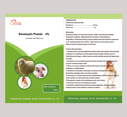 Premix and Water Soluble Powder Enramycin Premix 4