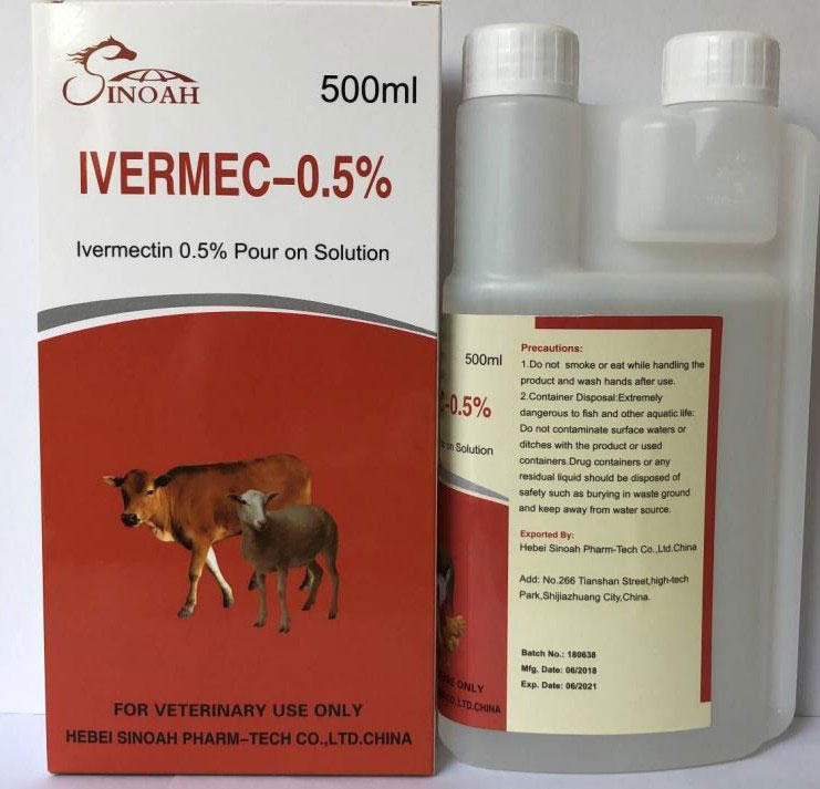 Ivermectin 0.5% pour on solution 500ml and 1000ml